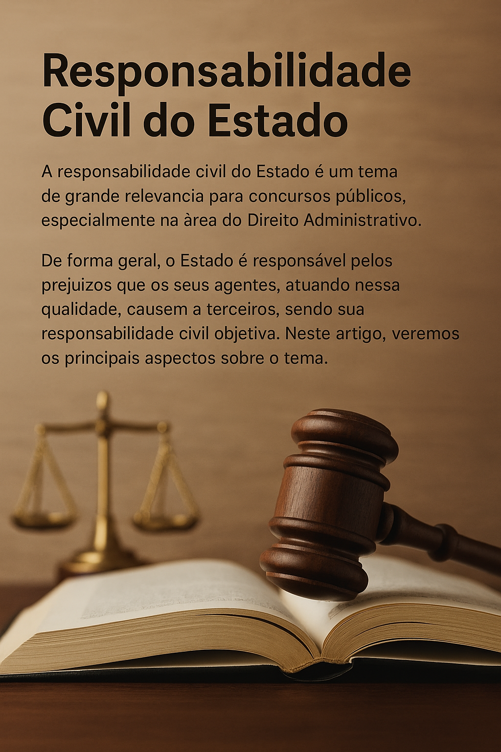 A responsabilidade civil do Estado trata do dever que o Estado tem de indenizar os danos causados a terceiros por ações ou omissões de seus agentes, no exercício de suas funções